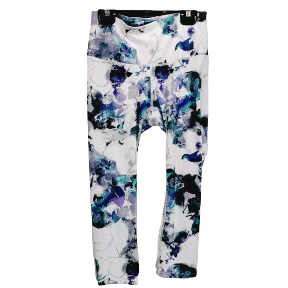 CLEARANCE!    Apana Womens Floral Capri Leggings Small S - Picture 7 of 7